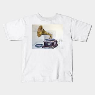 Old Gramophone Kids T-Shirt